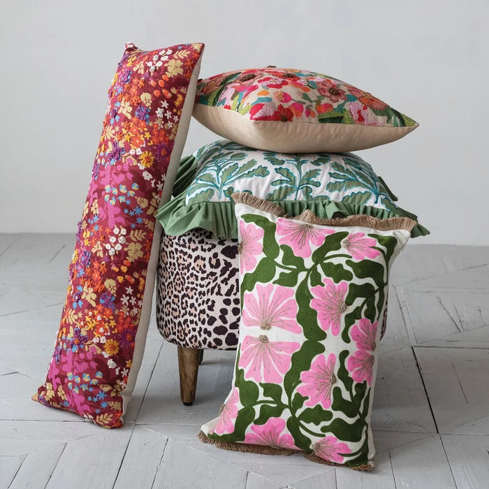 18" Floral Pillow - Madison's Niche