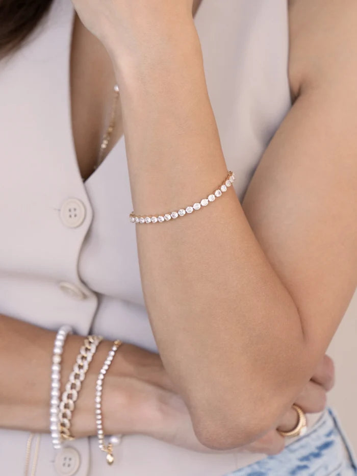18K Plated Tennis Bracelet - Madison's Niche