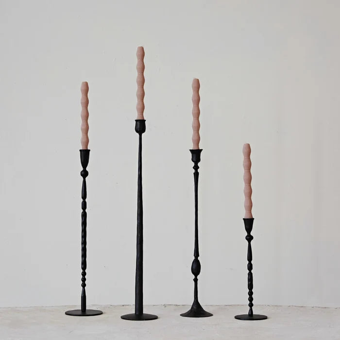 24" Black Taper Holder - Madison's Niche