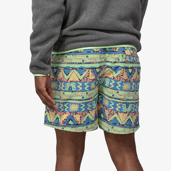 Baggies Shorts 5 In. - High Hopes Geo: Salamander Green