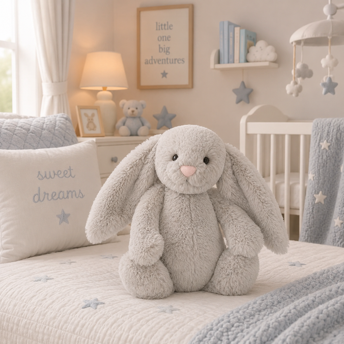 Bashful Silver Bunny Original