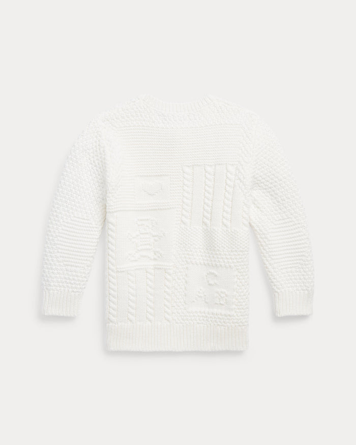 Bear Cardigan in Cream - Madison's Niche