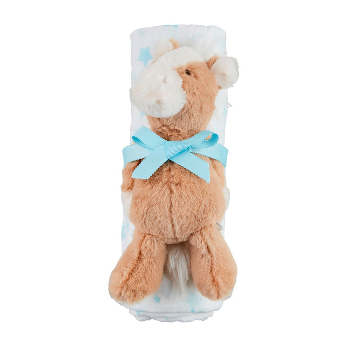 Blue Star Swaddle & Rattle Set - Madison's Niche