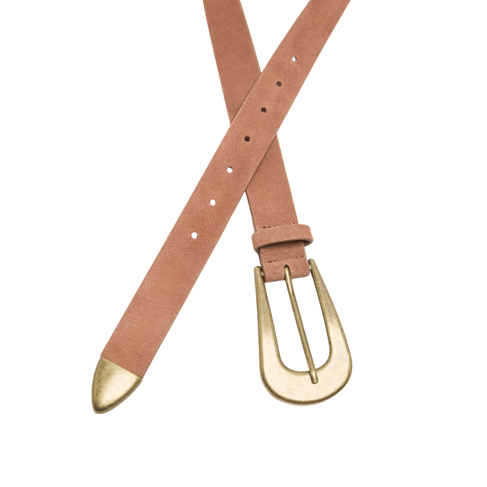 Cannon Suede Belt in Cognac