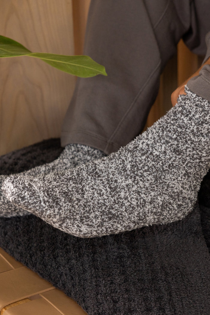 Cozy Socks in Charcoal - Madison's Niche
