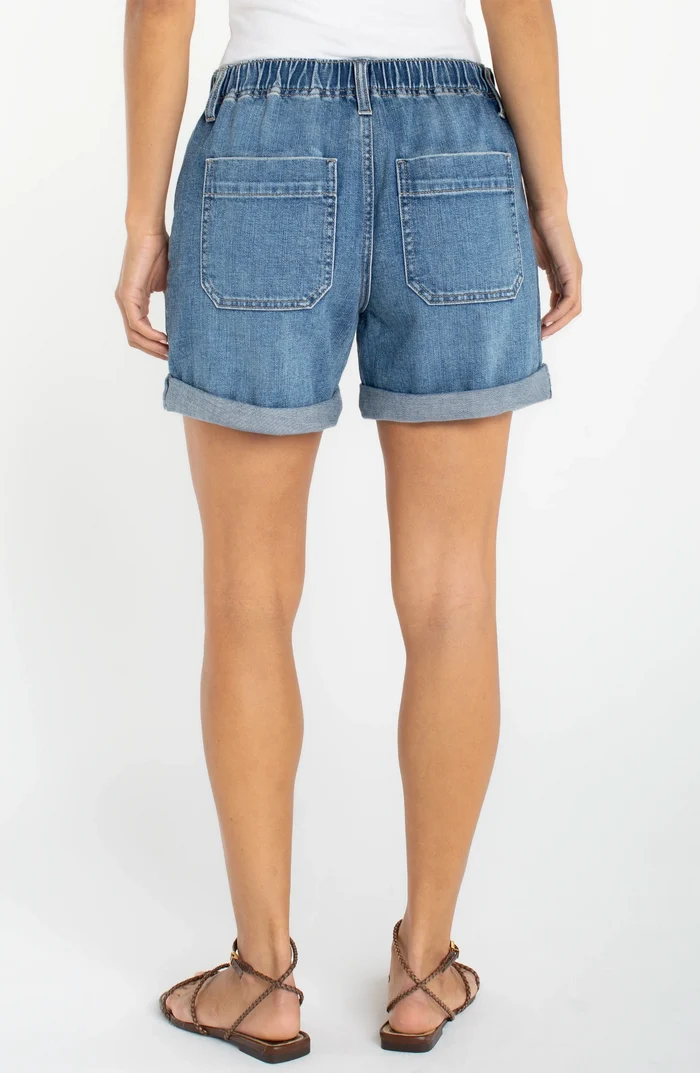 Elastic Back Roll Cuff Short - Madison's Niche