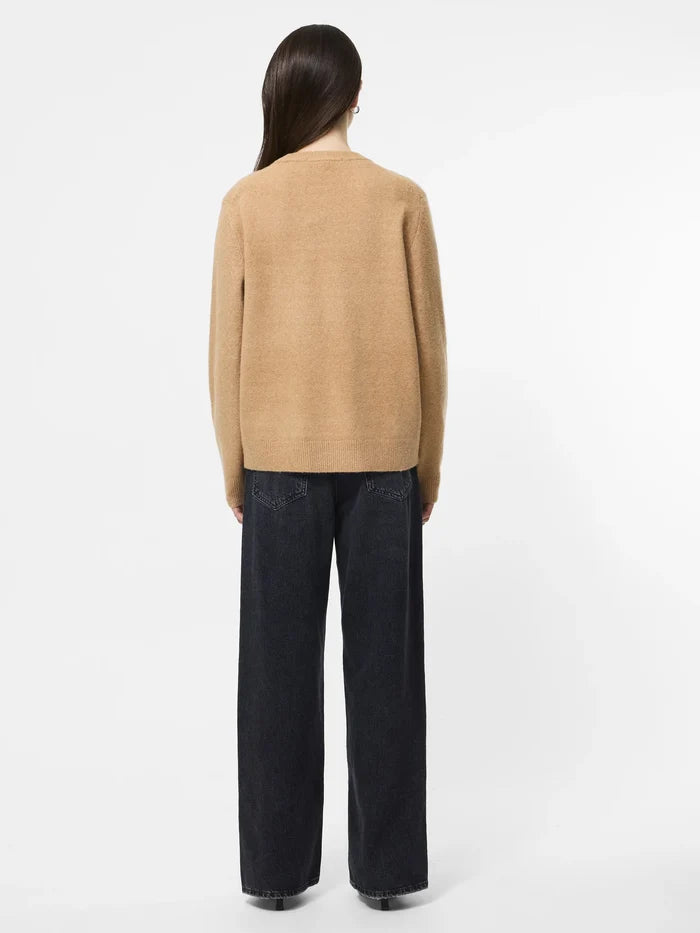 Emilia Knit Boyfriend Pullover in Camel - Madison's Niche