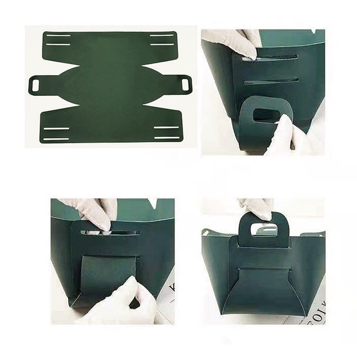 Four-step assembly visual guide; foldable design makes it perfect for travel and compact flat storage.