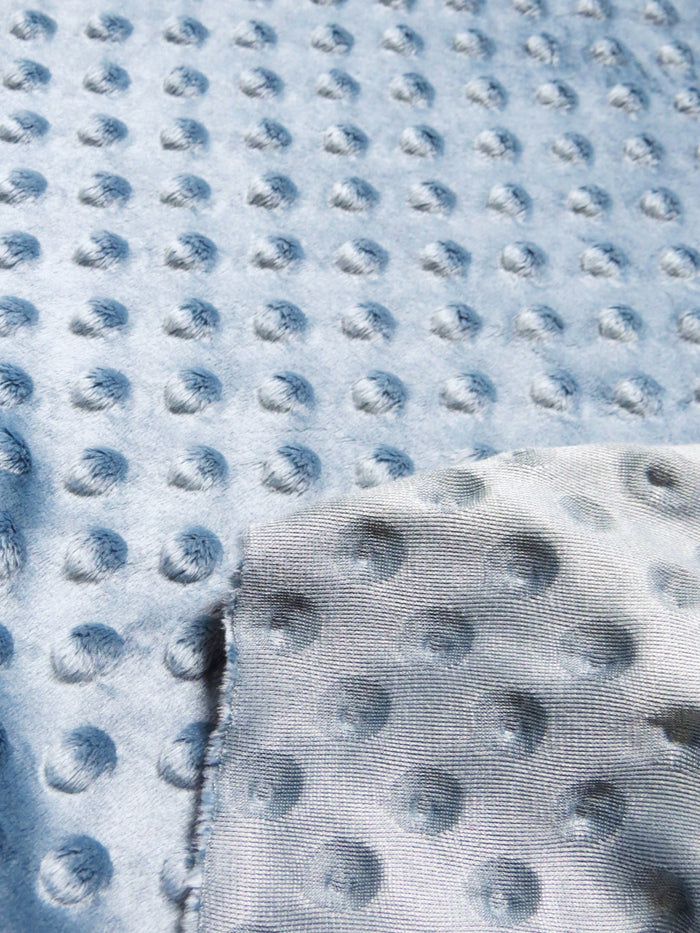 Fuchsia Minky Dimple Dot Baby Soft Fabric / Sold By The Yard