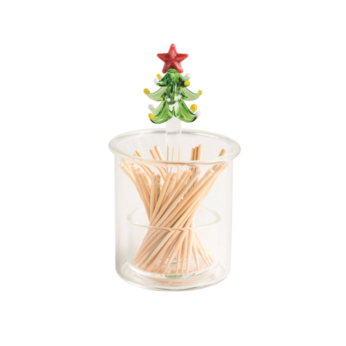 Glass Toothpick Caddy