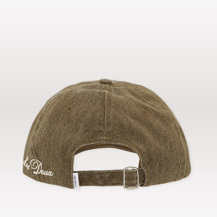 Globe Logo Dad Cap - Light Brown Denim Wash