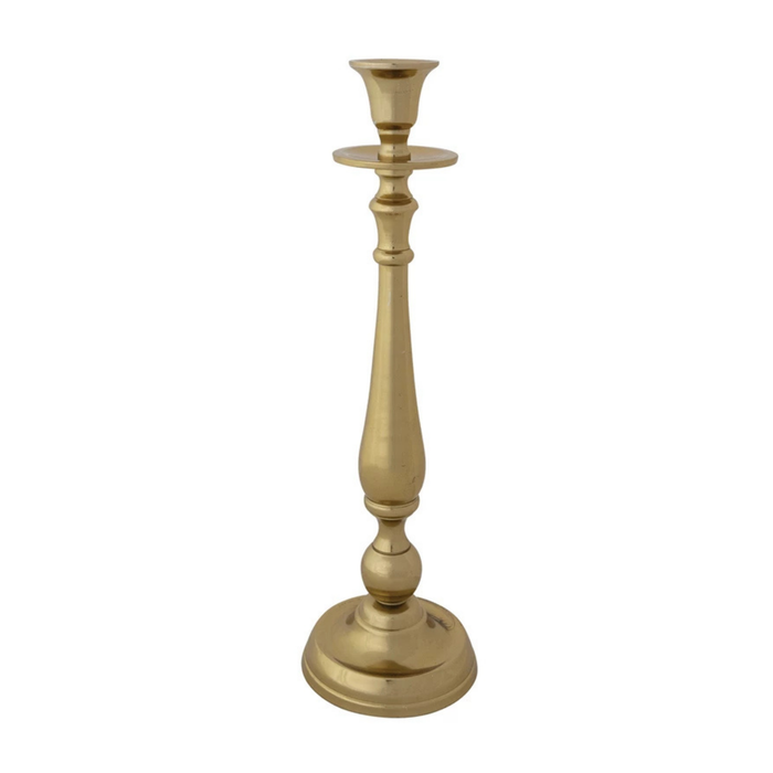 Gold Brass Taper Holder - Madison's Niche