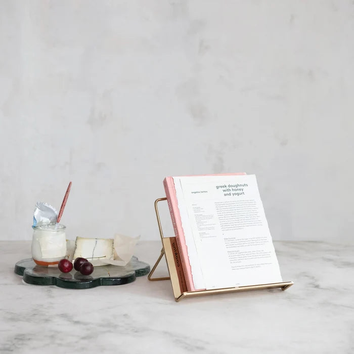 Gold Finish Book Holder - Madison's Niche