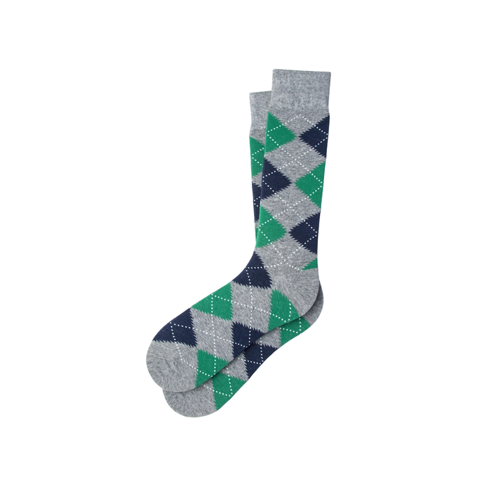 Green Argyle Socks