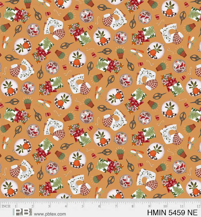 Harvest Minis Sewing Tools on Cream Price per Yard