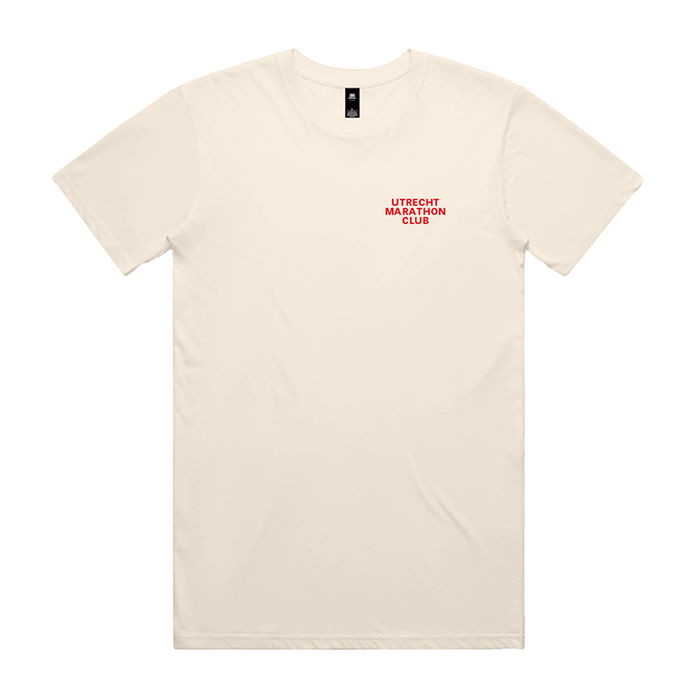 HiPRO Utrecht Marathon Club - T-shirt ecru