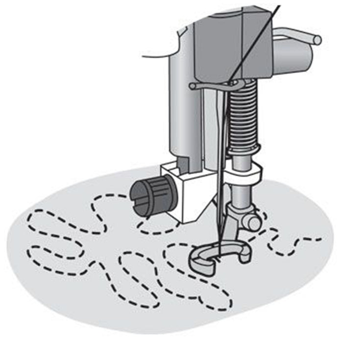 HUSQVARNA® VIKING® Open Toe Free Motion Spring Foot ( 9) -- Product Image