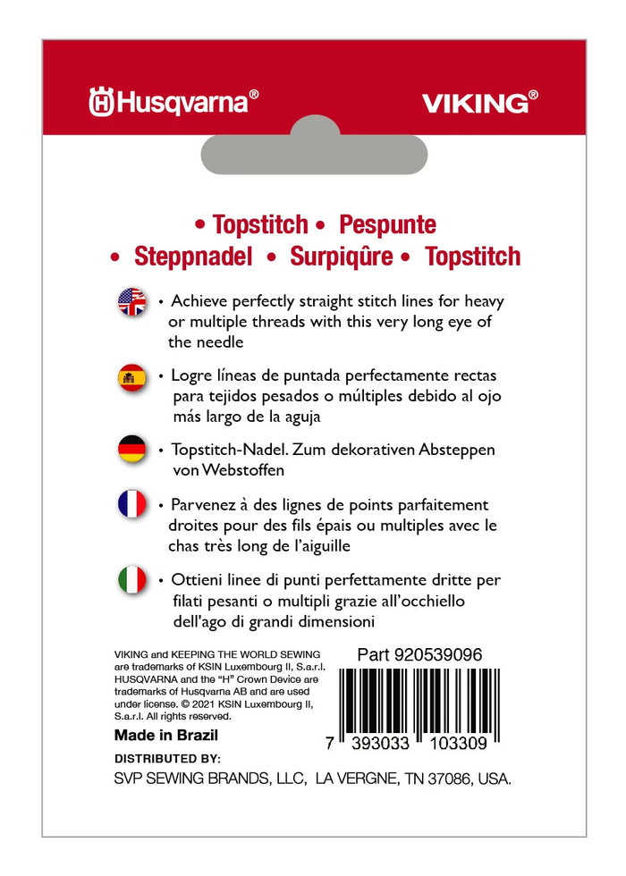 HUSQVARNA® VIKING® Topstitch Needles Size 90/14 5-Pack -- Product Image