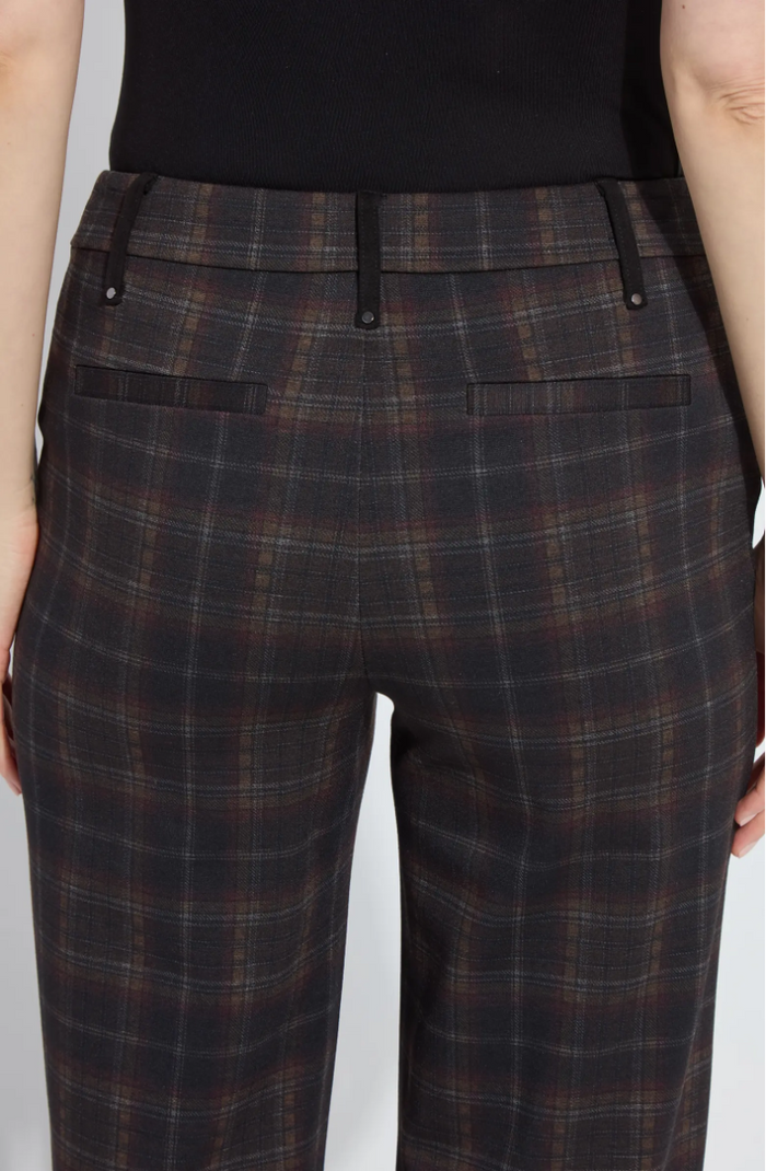 Livia Plaid Crop Pant in Dublin Plaid - Madison's Niche
