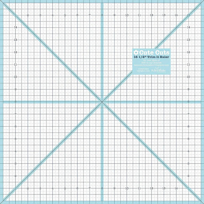 Lori Holt Trim It Ruler 16-1/2in Square