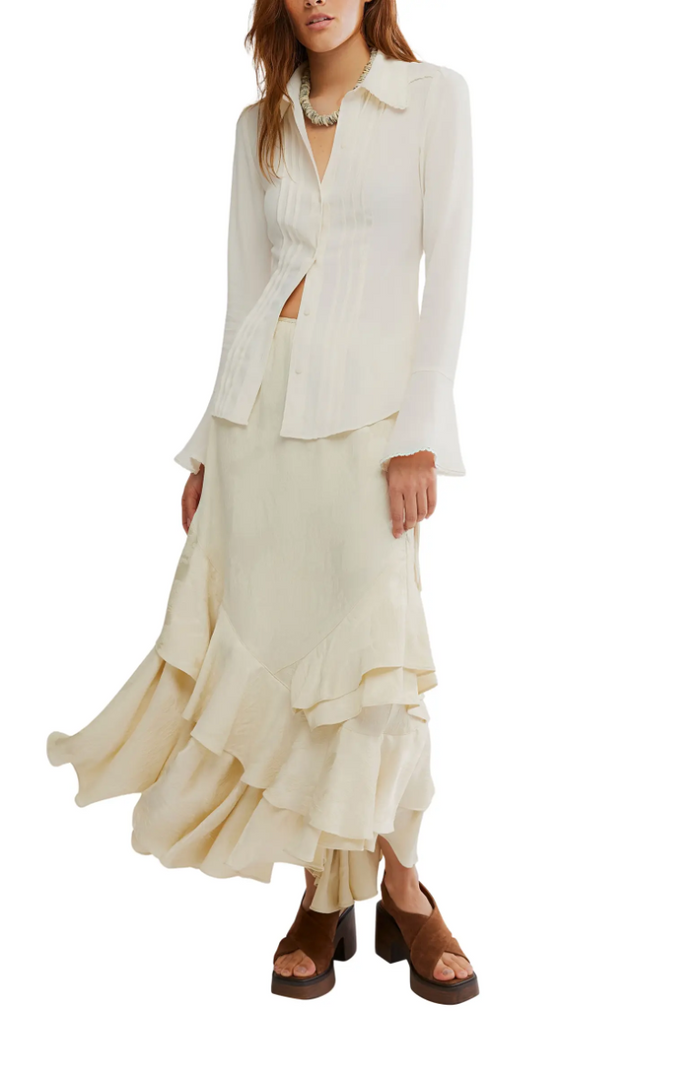 Melrose Top in Whisper White - Madison's Niche