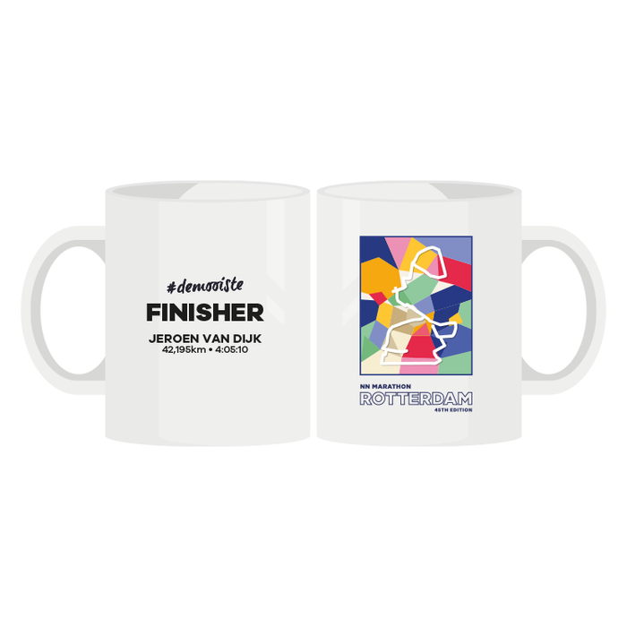 NN Marathon Rotterdam - mug finisher parcours