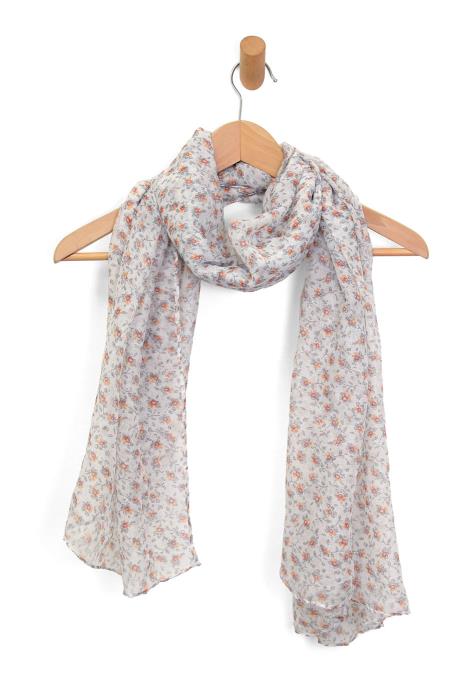 Orange Sweet Ditsy Floral Scarf - Madison's Niche