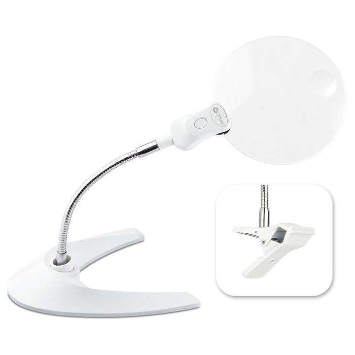 OttLite 5-Inch LED Magnifier w/ Clip and Stand