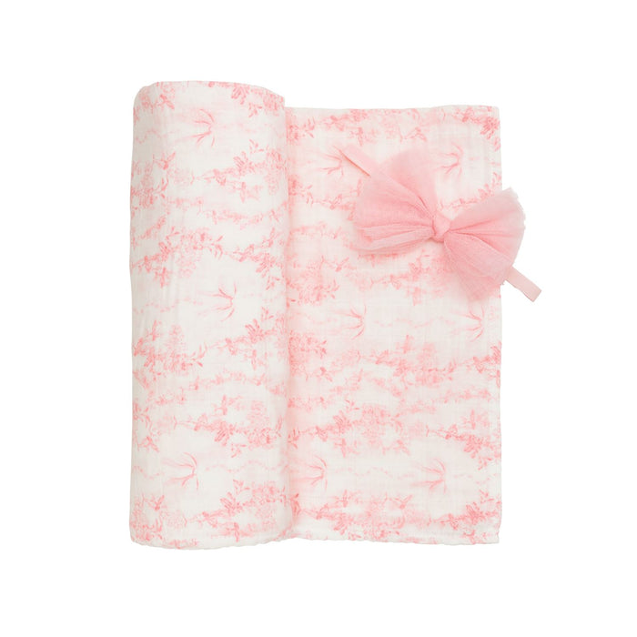 Pink Toile Swaddle Set
