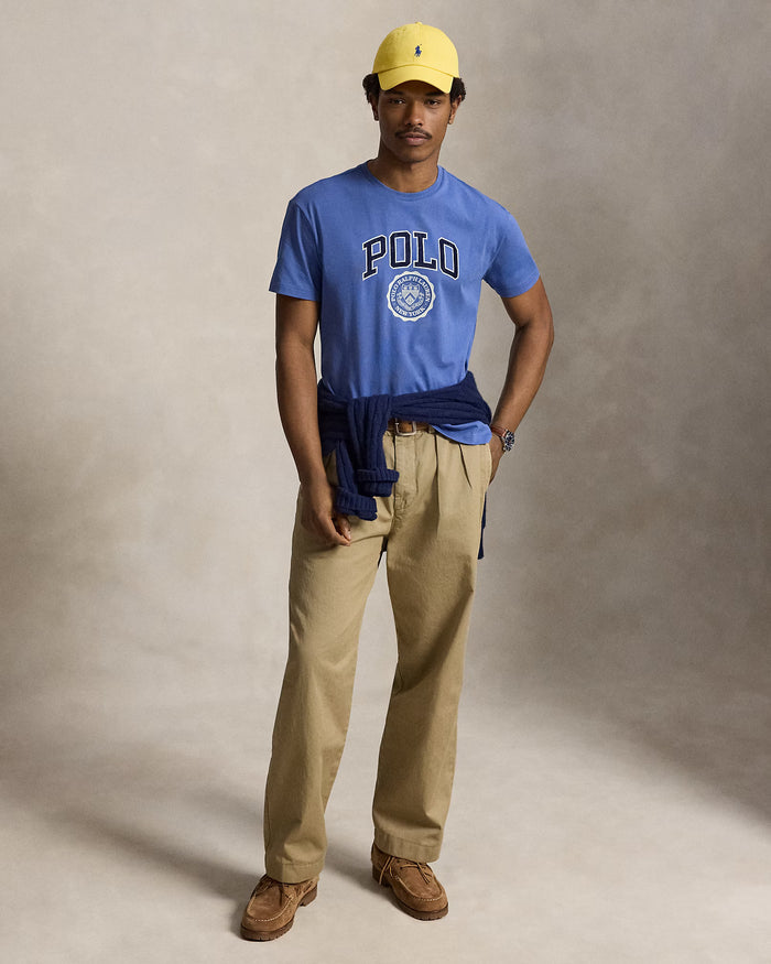 Polo Crest Graphic T-Shirt in Bastille Blue