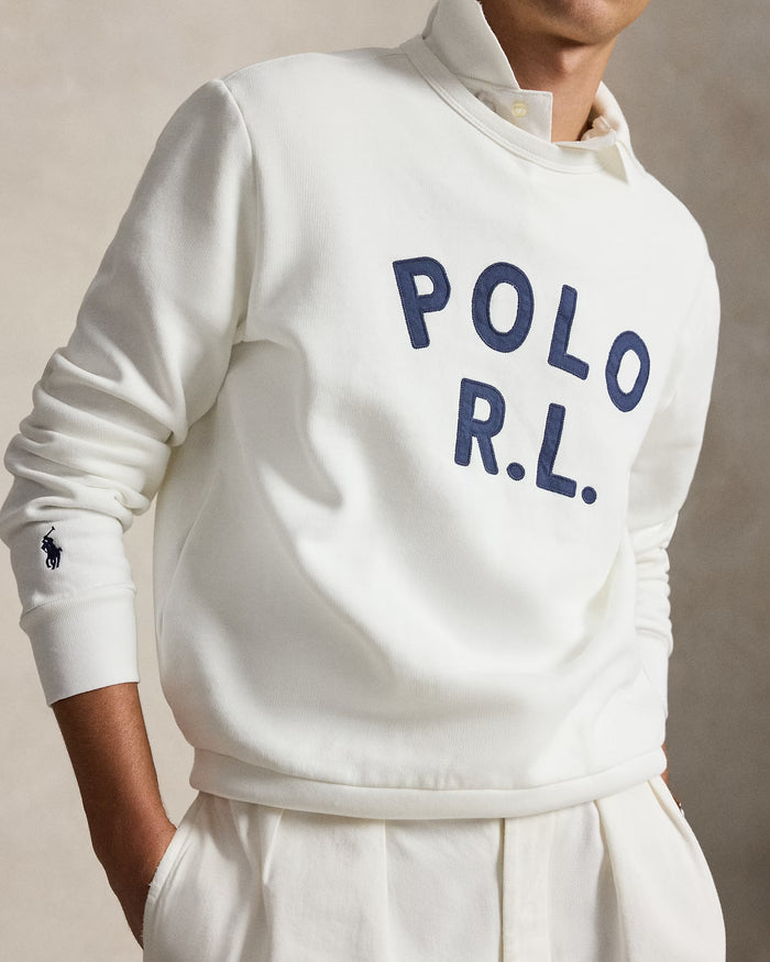 Polo Graphic Sweatshirt in White - Madison's Niche