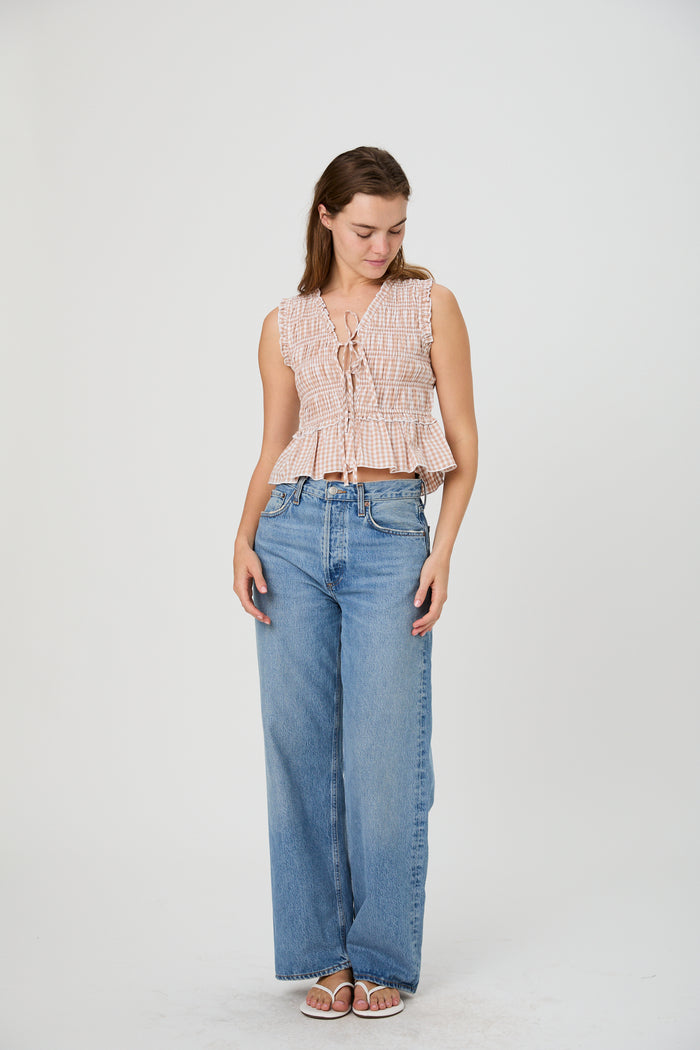 Rhodes Flutter Sleeve Top - Madison's Niche