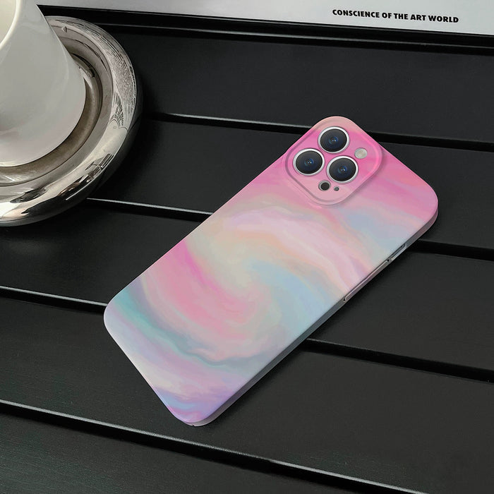 Front view of Rosy Dawn Case. Ethereal color gradient inspired by early morning light on silicone.