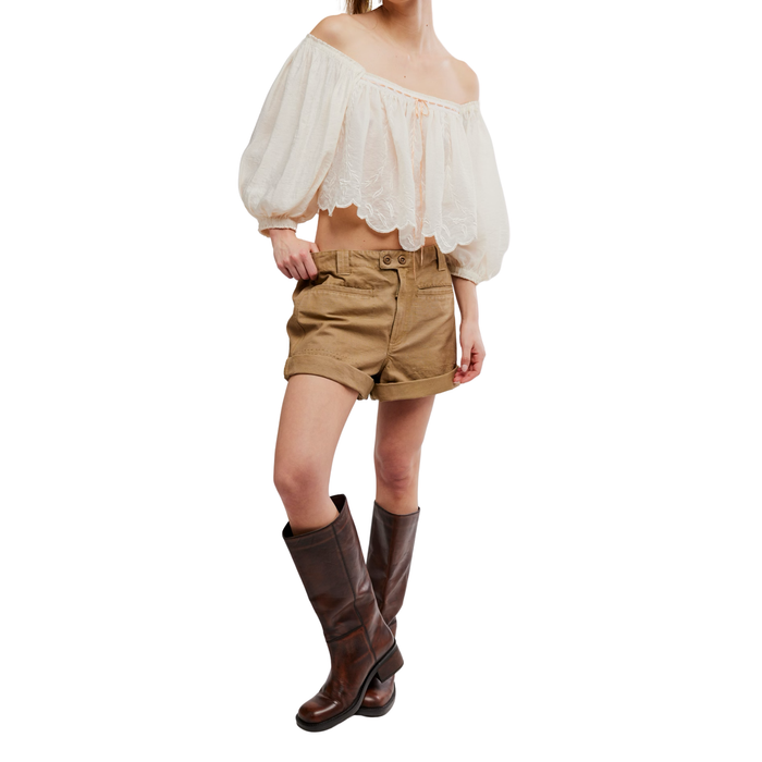 Sakura Shorts in Tannin - Madison's Niche