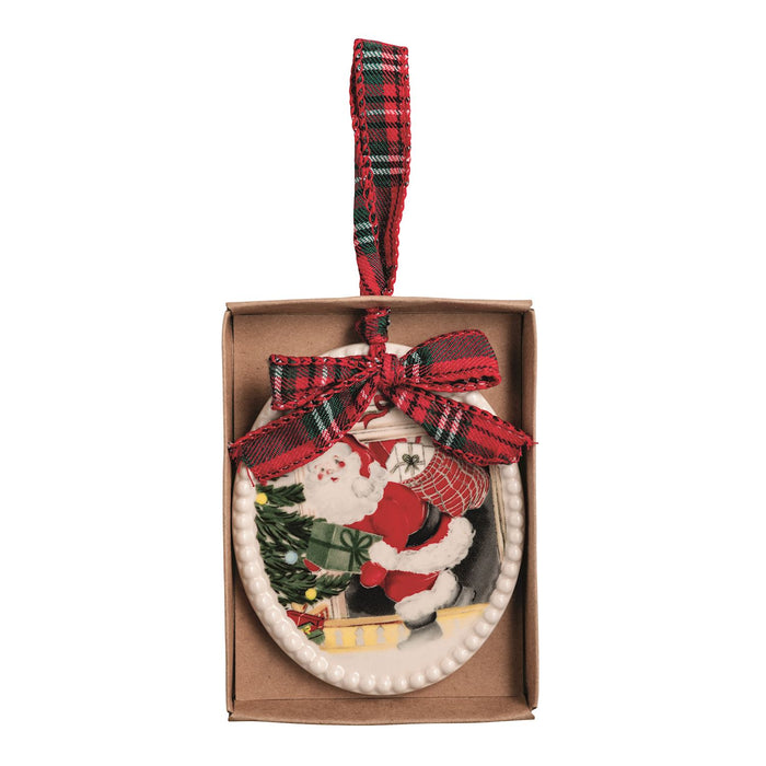 Santa Scene Ornament