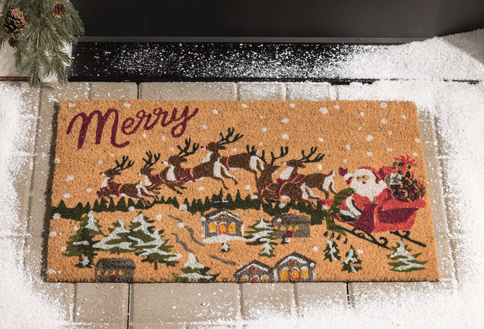 Santa's Sleigh Doormat