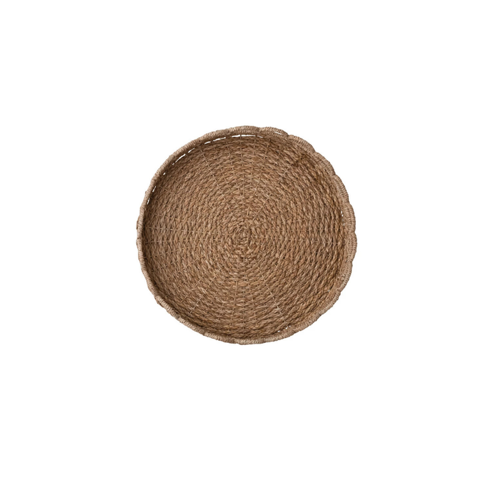 Scalloped Seagrass Tray - Madison's Niche