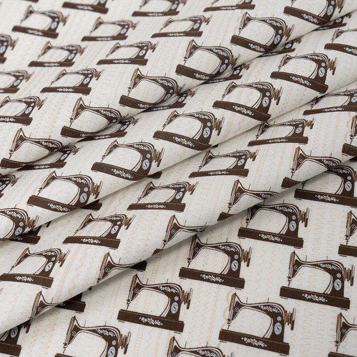 SINGER® Fabric, 100% Cotton, Singer Sewing Machines, Cut by the Yard