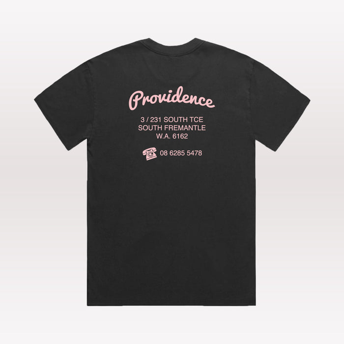South Freo Shop Tee - Washed Black / Pink
