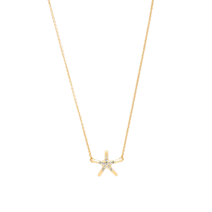 Starfish "Shine" Necklace in Gold