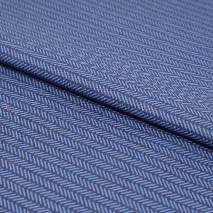 Stitch & Sparkle 100% Cotton 44" Herringbone Ink Color Sewing Fabric by the Yard