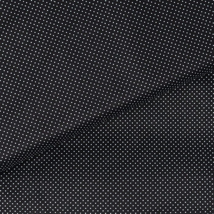 Stitch & Sparkle 100% Cotton, 44" Wide, DIY Project Quilt and Craft Fabric for Sewing, Cut by the Yard, Pin Dots Onyx