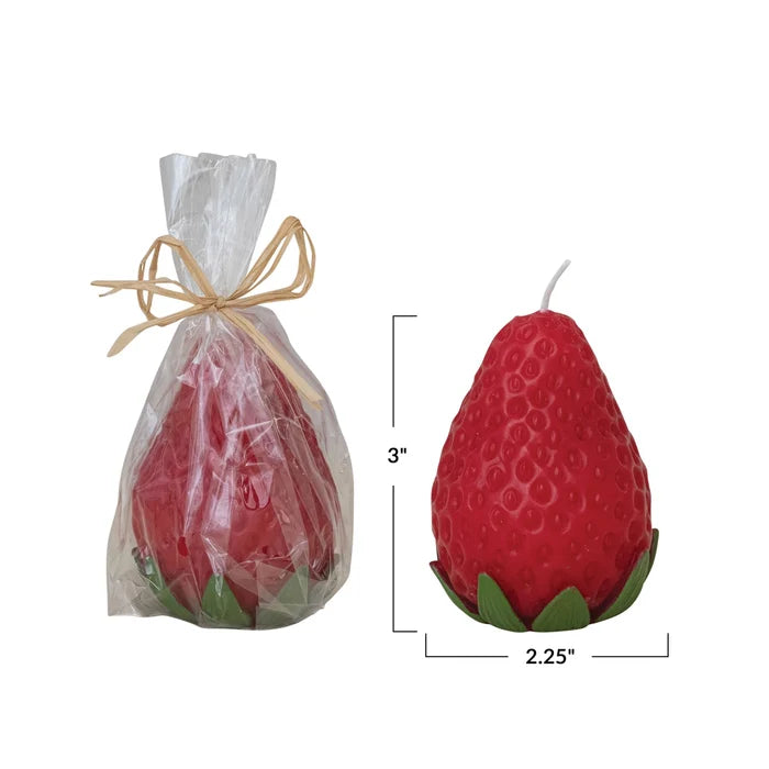 Strawberry Shaped Candle - Madison's Niche