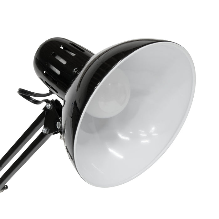 Swing Arm Lamp with LED Bulb Black