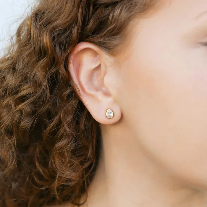 Tear Drop Water Resistant Stub in Gold - Madison's Niche