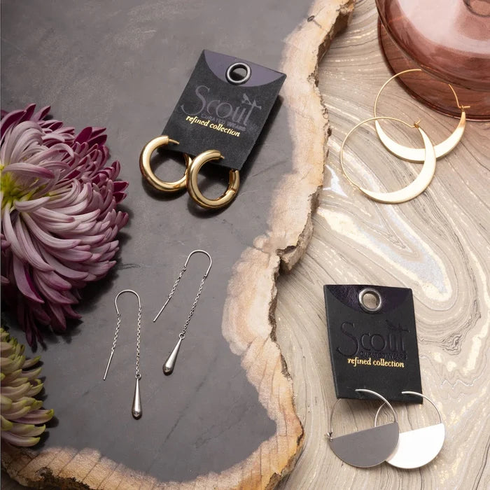 Teardrop Threader in Silver - Madison's Niche