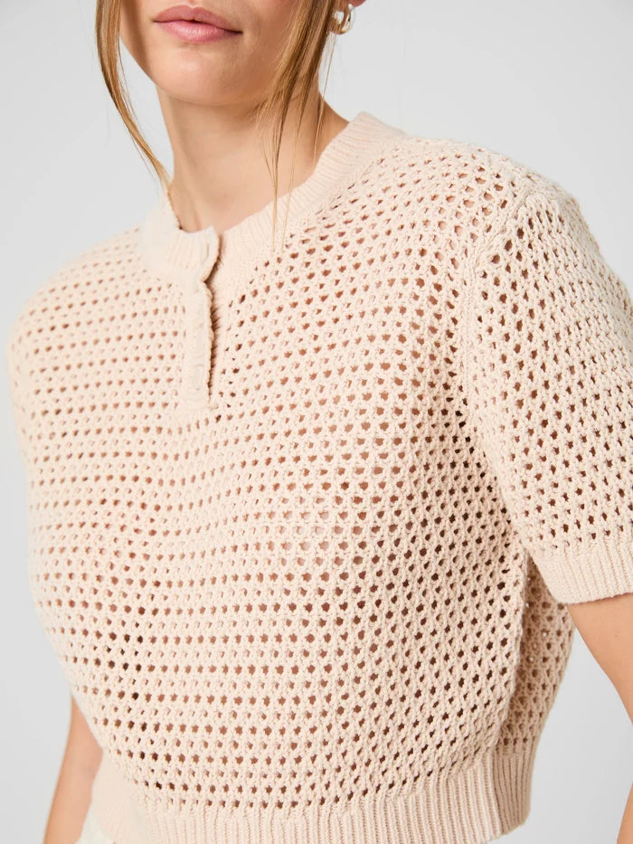 Teddy Knit Short Sleeve Top - Madison's Niche