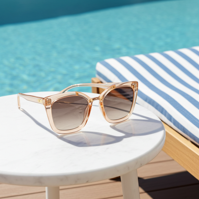 Toni Cat Eye Sunglasses in Gold