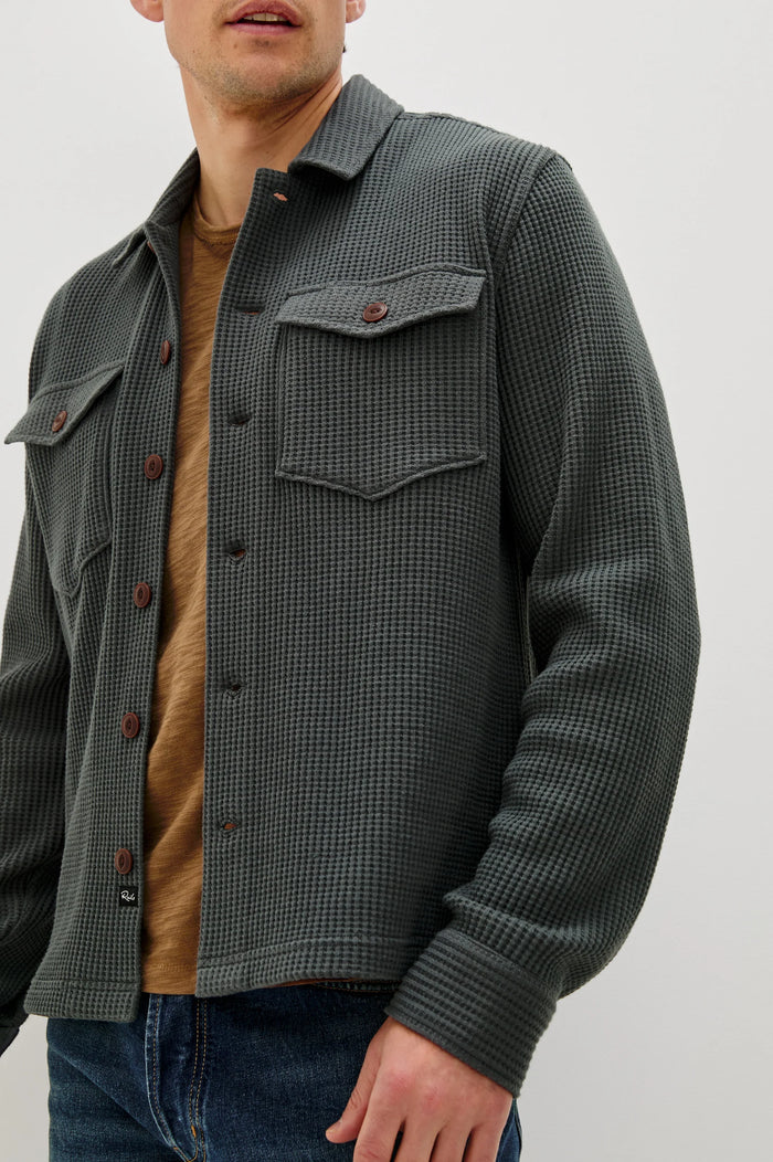 Wells Overshirt in Ink - Madison's Niche