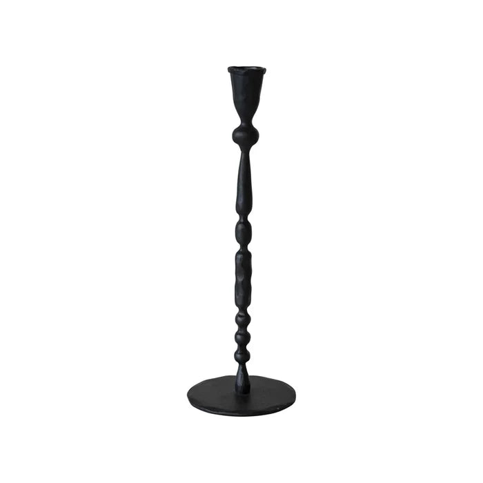 12" Black Taper Candle Holder - Madison's Niche